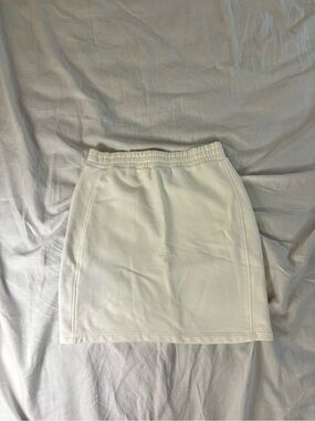 Tommy Hilfiger Cream Elastic-Waist Mini Skirt